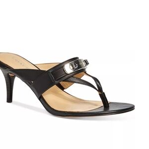 COACH Olina Turnlock Thong Dress Sandals size 7B